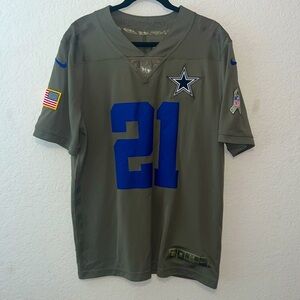 Nike Dallas Cowboys Ezekiel Elliott #21 Salute to Service Jersey (M) EUC